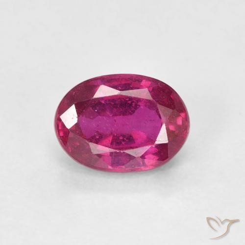 1.20ct Natural Luz vermelha Rubi, oval, VS