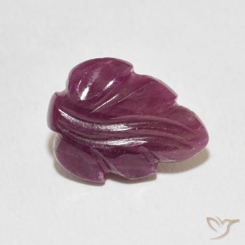 3.28ct Natural Medium Dark-Purple Rubi, Chique, Opaco