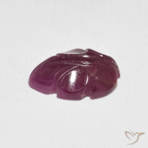 Rubi roxo avermelhado Natural 2.37ct, Chique, Opaco