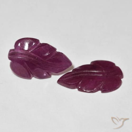 Pedras preciosas de Rubi Medium Dark-Purple natural de 6.13 ct, Chique, Opaco
