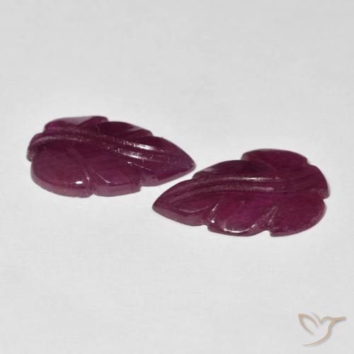 Pedras preciosas de Rubi Medium Dark-Purple natural de 6.13 ct, Chique, Opaco
