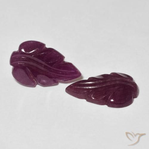 Pedras preciosas de Rubi Medium Dark-Purple natural de 3.95 ct, Chique, Opaco