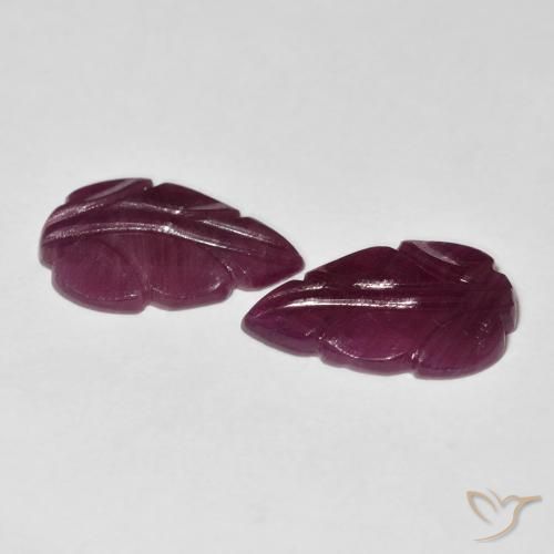 Pedras preciosas de Rubi Medium Dark-Purple natural de 7.08 ct, Chique, Opaco