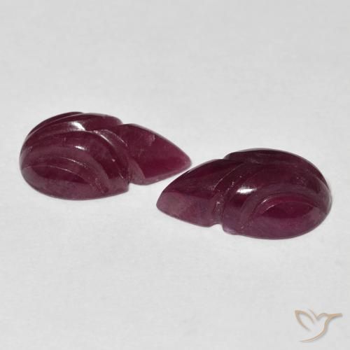 Pedras preciosas de Rubi framboesa vermelha natural de 6.21 ct, Chique, Opaco