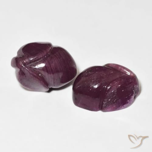 Pedras preciosas de Rubi Vermelho escuro natural de 19.48 ct, Flor cortada, Opaco