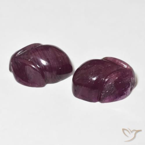 Pedras preciosas de Rubi Vermelho escuro natural de 19.48 ct, Flor cortada, Opaco
