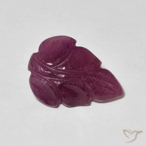 Rubi Roxo escuro Natural 3.21ct, Chique, Opaco