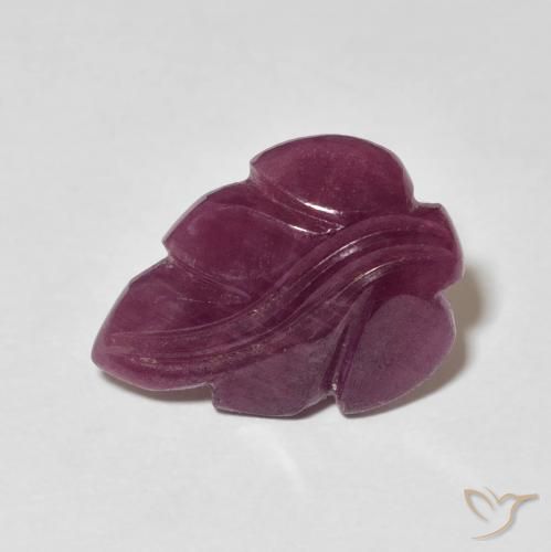 4.64ct Natural Medium Dark-Purple Rubi, Chique, Opaco