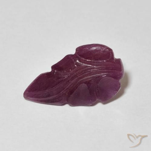 2.40ct Natural Medium Dark-Purple Rubi, Chique, Opaco