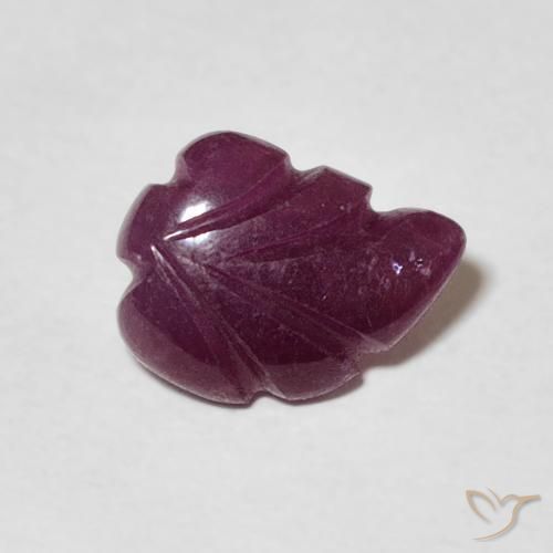 Rubi framboesa vermelha Natural 1.47ct, Chique, Opaco
