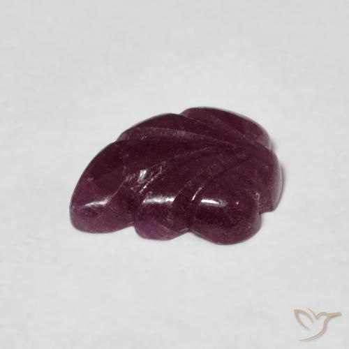 Rubi framboesa vermelha Natural 1.47ct, Chique, Opaco