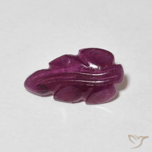 1.35ct Natural roxo avermelhado Rubi, Chique, Opaco