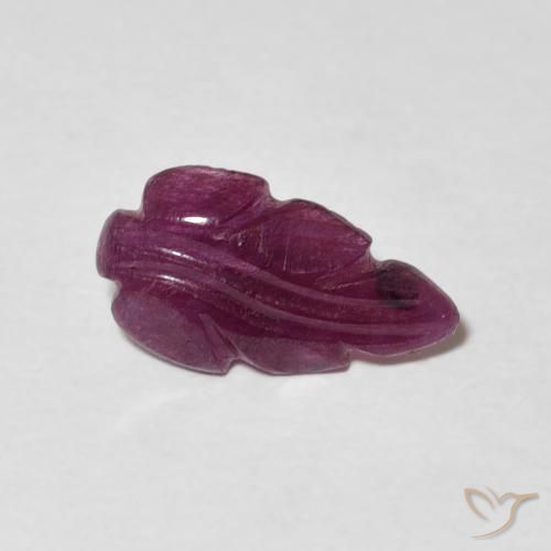 Rubi roxo avermelhado Natural 1.35ct, Chique, Opaco