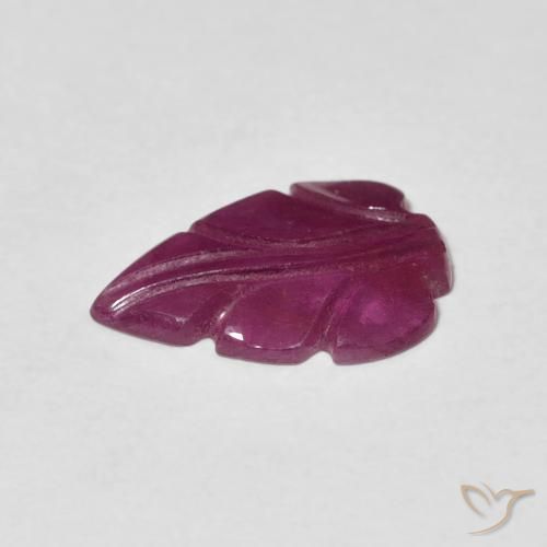 Rubi roxo avermelhado Natural 1.66ct, Chique, Opaco