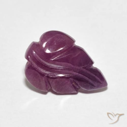 Rubi roxo avermelhado Natural 2.77ct, Chique, Opaco