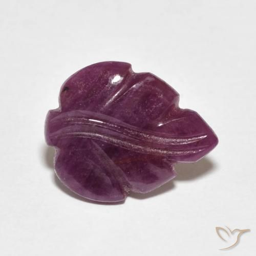 Rubi roxo avermelhado Natural 2.63ct, Chique, Opaco