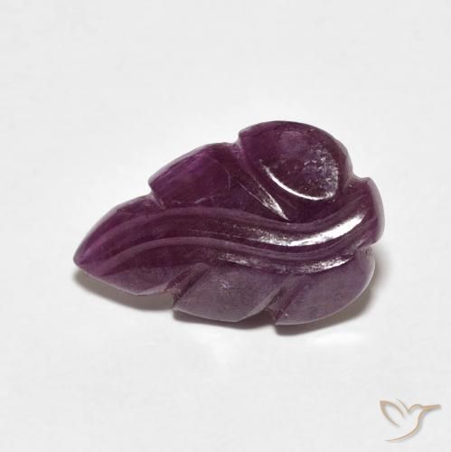 3.86ct Natural Medium Dark-Purple Rubi, Chique, Opaco