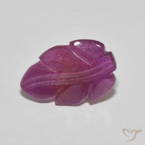 Rubi roxo avermelhado Natural 2.61ct, Chique, Opaco