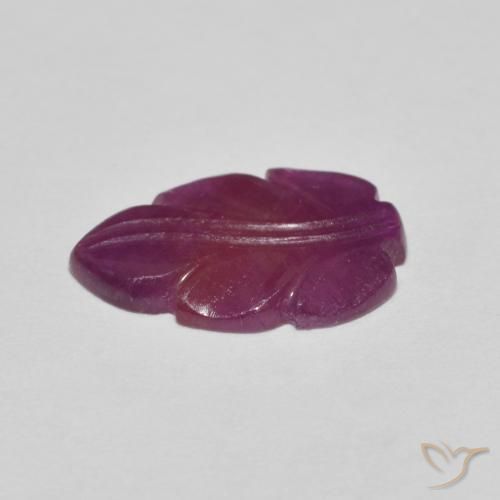 Rubi roxo avermelhado Natural 2.61ct, Chique, Opaco