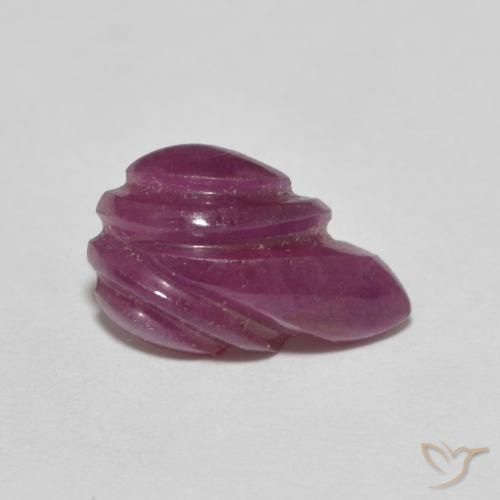 Rubi roxo avermelhado Natural 2.52ct, Chique, Opaco