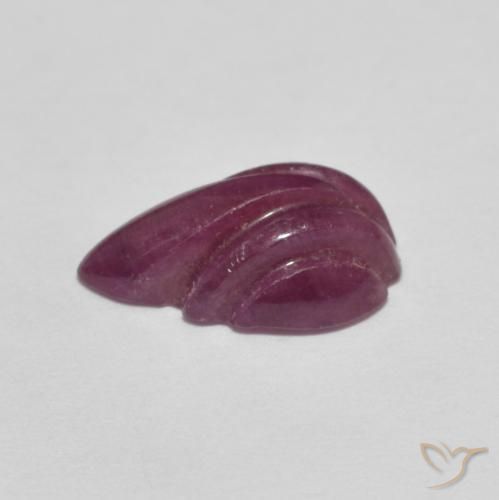 Rubi roxo avermelhado Natural 2.52ct, Chique, Opaco