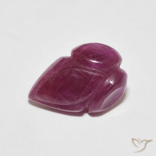 2.30ct Natural Vermelho escuro Rubi, Flor cortada, Opaco