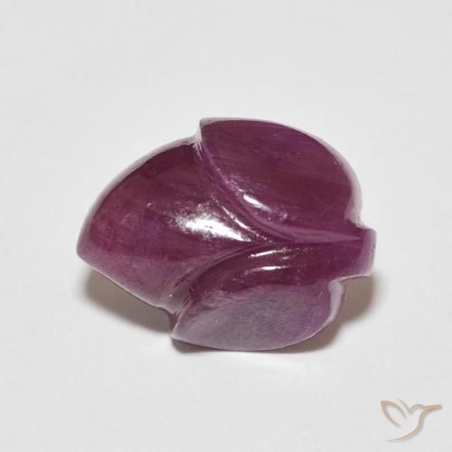 4.90ct Natural Vermelho escuro Rubi, Flor cortada, Opaco