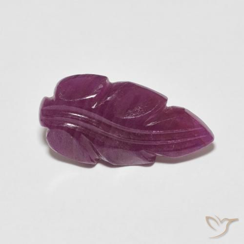 Rubi Vermelho escuro Natural 3.38ct, Chique, Opaco