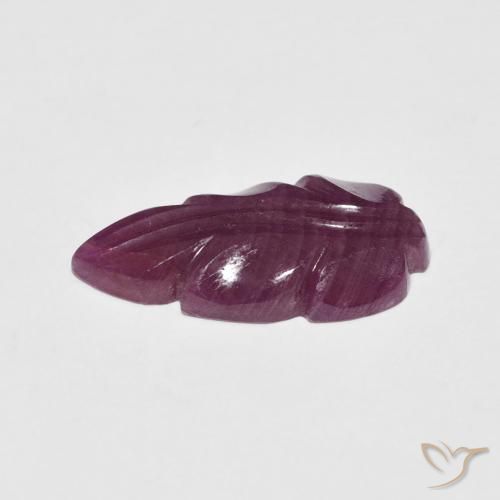 Rubi Vermelho escuro Natural 3.38ct, Chique, Opaco