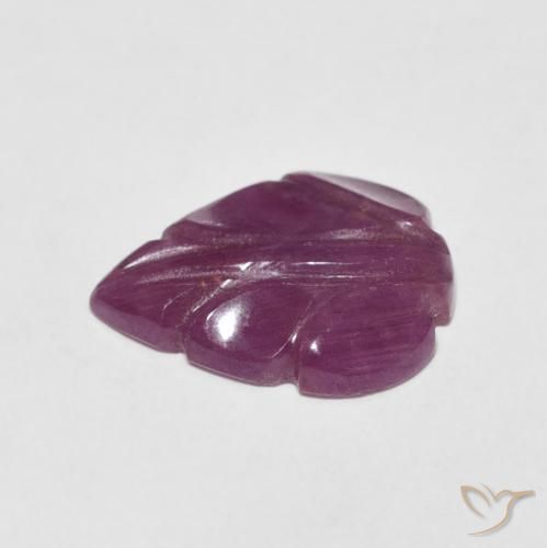 Rubi Vermelho escuro Natural 3.36ct, Chique, Opaco