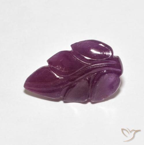 3.39ct Natural Medium Dark-Purple Rubi, Chique, Opaco