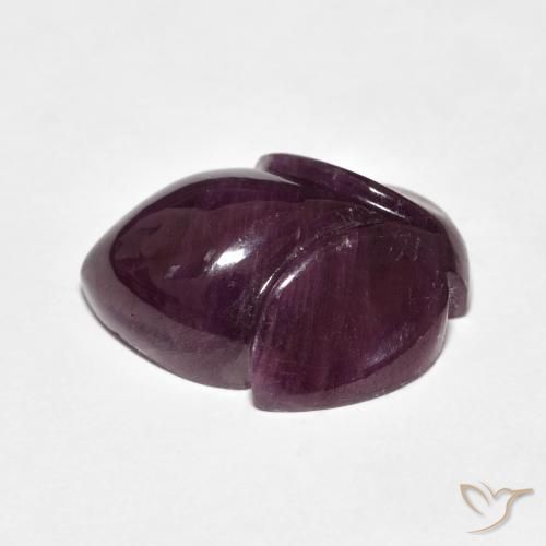 Rubi framboesa vermelha Natural 13.39ct, Flor cortada, Opaco