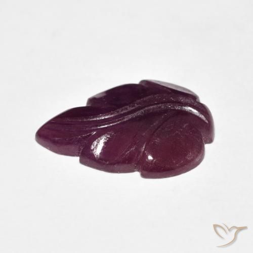 Rubi roxo avermelhado Natural 6.46ct, Chique, Opaco