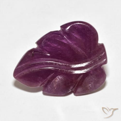 9.79ct Natural Medium Dark-Purple Rubi, Chique, Opaco