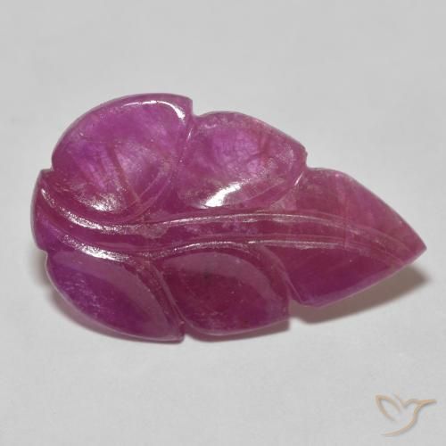 Rubi roxo avermelhado Natural 4.63ct, Chique, Opaco