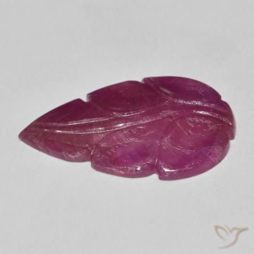 Rubi roxo avermelhado Natural 4.63ct, Chique, Opaco