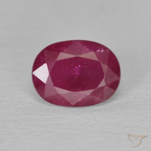 2,23 quilates de rubi lapidação oval, 8,3 x 6,2 mm de Myanmar, Photo A