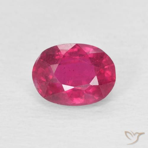 1.28ct Natural Luz vermelha Rubi, oval, VS