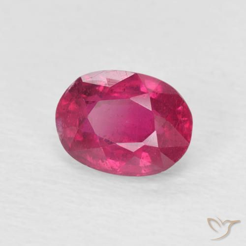 Rubi Luz vermelha Natural 1.28ct, oval, VS
