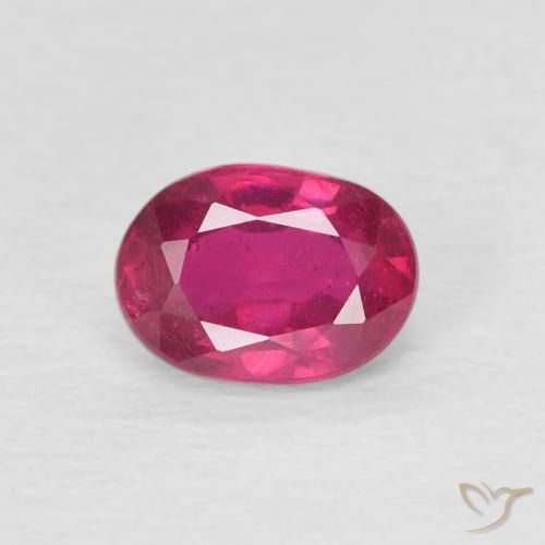 1.21ct Natural Luz vermelha Rubi, oval, VS
