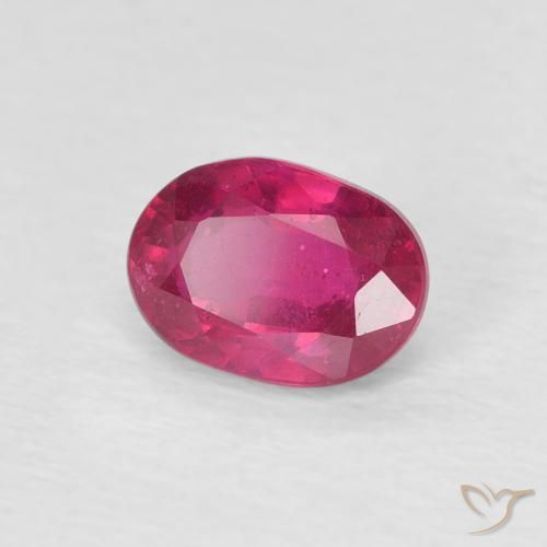 Rubi Luz vermelha Natural 1.21ct, oval, VS
