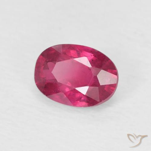 Rubi Rosa Avermelhado Profundo Natural 1.22ct, oval, VS
