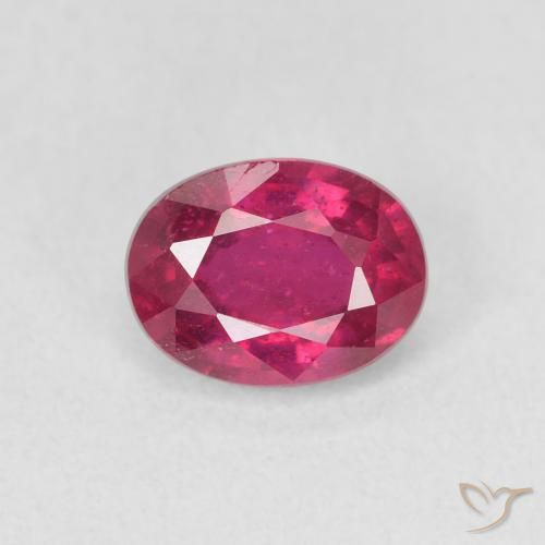 1.18ct Natural Vermelho rosado Rubi, oval, VS