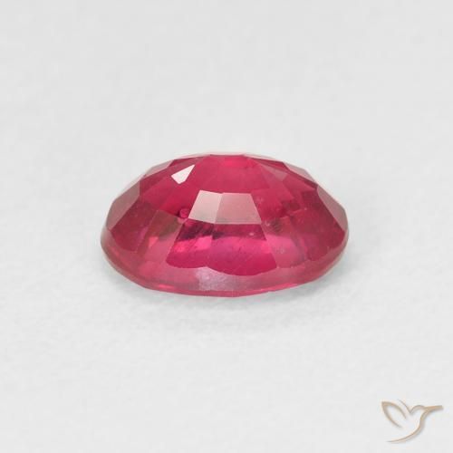 Rubi Vermelho rosado Natural 1.17ct, oval, VS