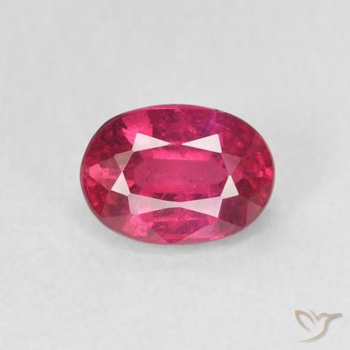1.33ct Natural Luz vermelha Rubi, oval, VS