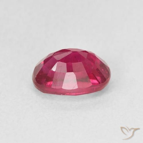 Rubi Vermelho rosado Natural 1.33ct, oval, VS