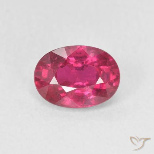 1.19ct Natural Vermelho rosado Rubi, oval, VS