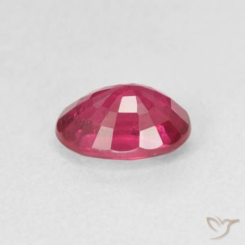 Rubi Vermelho rosado Natural 1.19ct, oval, VS