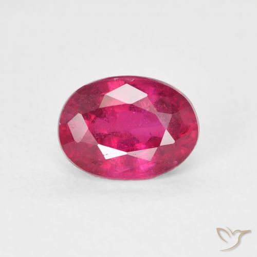 1.19ct Natural Vermelho rosado Rubi, oval, VS