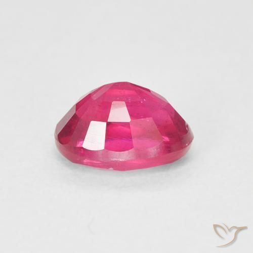 Rubi Vermelho rosado Natural 1.19ct, oval, VS